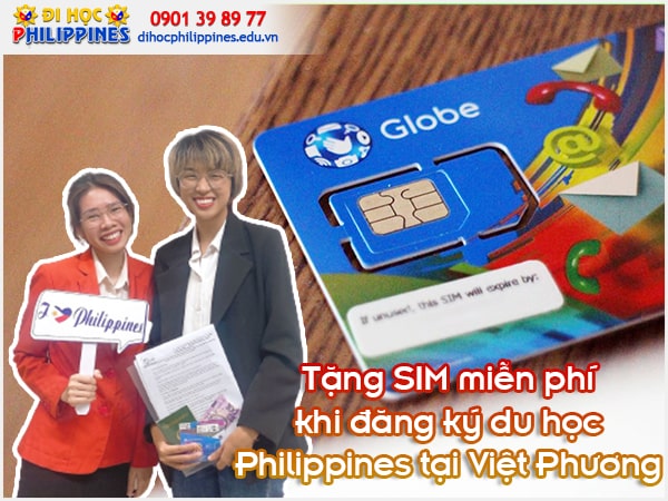 Ưu đãi tặng sim Philippines tại Du học Việt Phương