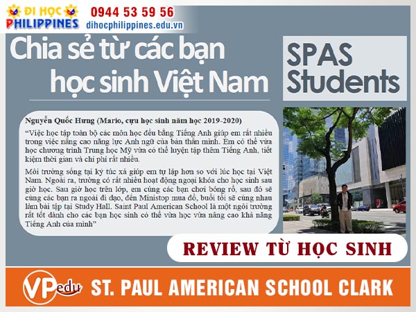Feedback trường SPAS Clark từ học sinh