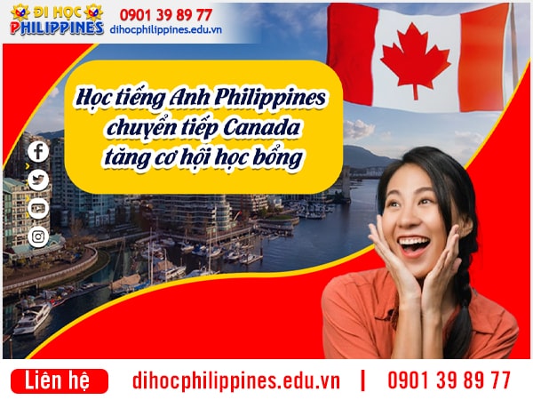 Học tiếng Anh Philippines tăng cơ hội xin được học bổng du học Canada