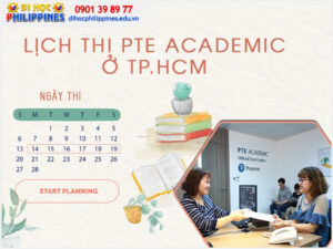 lịch thi PTE ở TPHCM