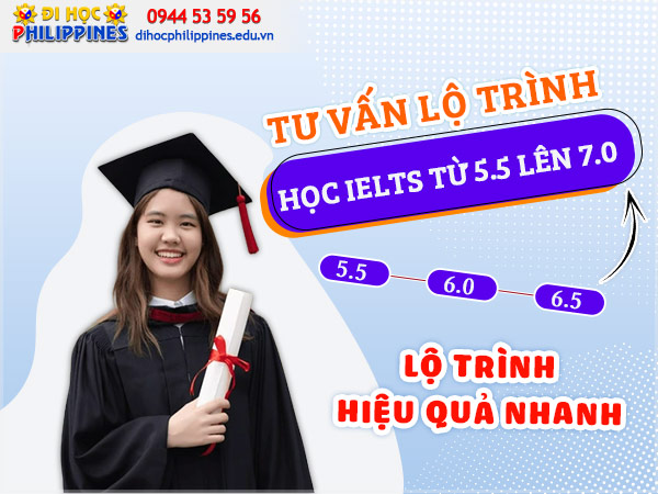 Học ielts từ 5.5 lên 7.0 tại Philippines