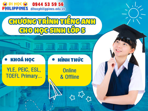 Chương trình tiếng Anh cho học sinh lớp 5